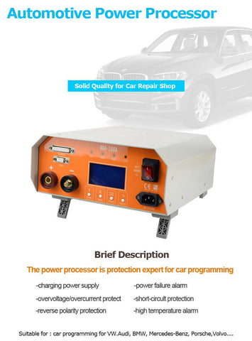 Image of Car Power processor Automatic Voltage Regulator for Programming Premium for BMW/BENZ/GM ECU Coding 14V 160A