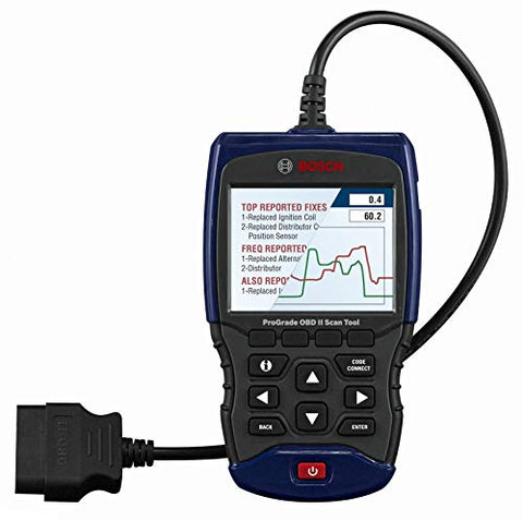 Bosch Automotive Tools OBD 1350 ProGrade OBD II Scan Tool with Brake System Resets, Enhanced Powertrain and ABS Datastream