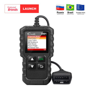 LAUNCH X431 Creader 3001 Full OBD2 OBDII Code Reader Scan tools OBD 2 CR3001 Car Diagnostic tool PK AD310 NL100 OM123 Scanner