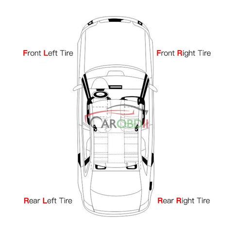 Image of Universal Solar TPMS Wireless Tire Pressure Monitoring System Solar Charging TPMS Internal / External Sensors Cars LCD Display